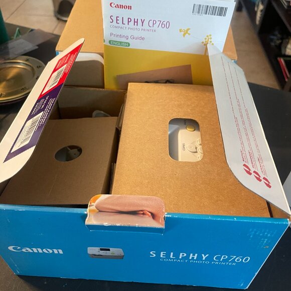 CANON Selphy CP760 Compact Photo Printer 4 x 6 - Open Box addl ink & paper (130) - Picture 4 of 5